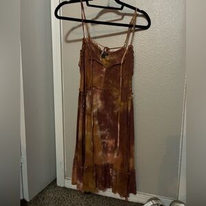 Tie-Dye Spaghetti Strap Dress